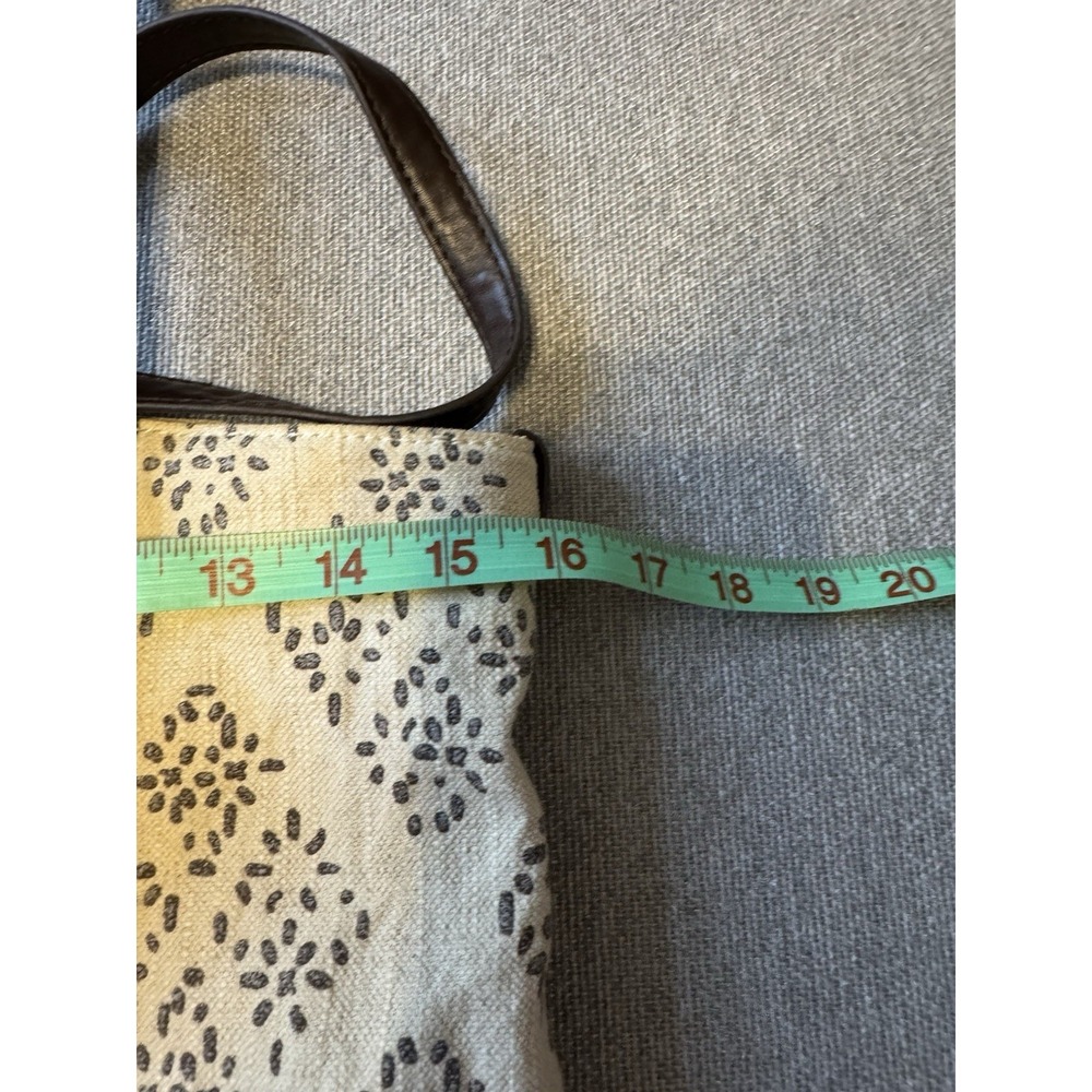 Lucky Brand Tote Bag Cotton Linen Canvas Tassels Dbl Handles Striped‎ Shoulder - Picture 12 of 12